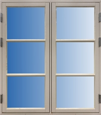 Utåtgående kopplat 2+1, 2-luft fönster